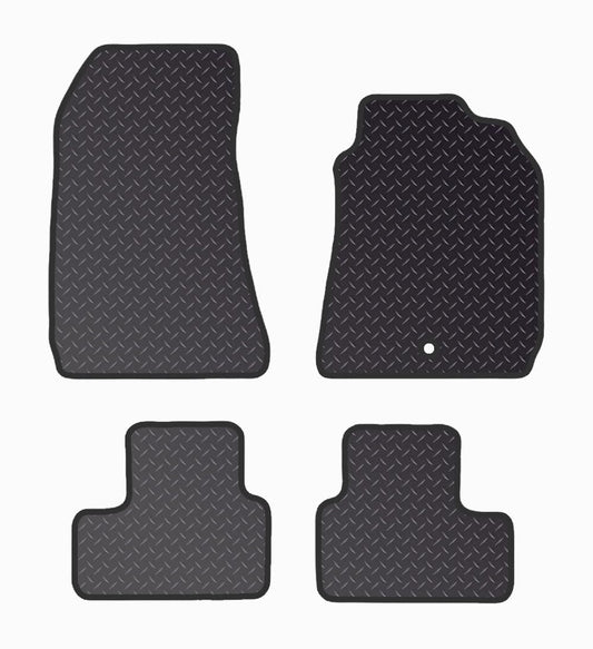 PRIME CAR MAT - Fits ALFA-ROMEO 159-2005-2011 - Black Heavy Duty Rubber 5mm - Tailored Car Mats - Waterproof, Non Slip Car Floor Mat, with Anti Slip Backing - 4 pcs Floor Mat Set with 1 Clips