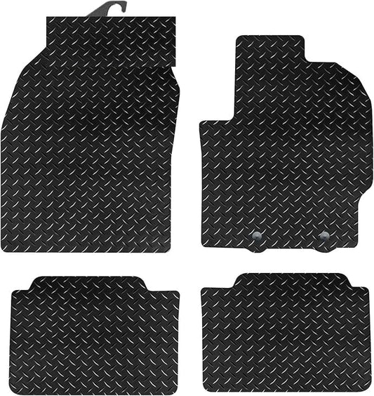 PRIME CAR MAT - PRIME CAR MATS - Fits TOYOTA Yaris Hybrid 2019-On - Fitted With Clips, Tailored Mats -Granulated Backing-Non Slip Mat - 4 Pc Floor Mats