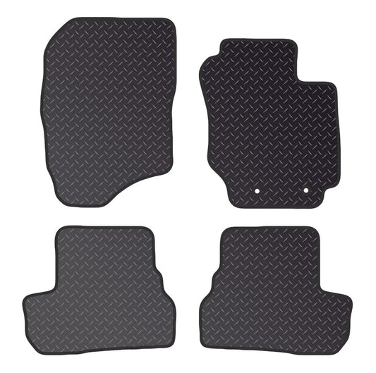 PCM - Car Floor Mats for Suzuki Jimny (2018 ON)2 CLIPS- Black Standard Rubber 3mm - Tailored Car Mats - Car Floor Mat, with Anti Slip Backing - 4 pcs Floor Mat Set
