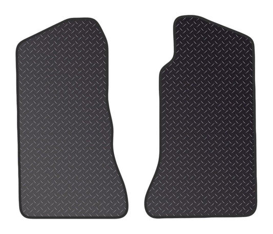 PCM- Car Floor Mats fits for MG B 4 SYNCHRO  from (1962-1980)- Black Heavy Duty Rubber 5mm - Tailored Car Mats - Car Floor Mat, with Anti Slip Backing - 2 pcs Floor Mat Set with  0 Clips