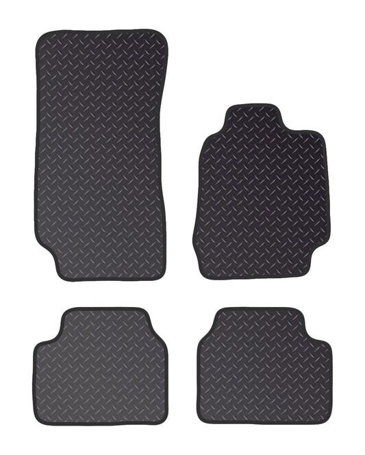 PRIME CAR MAT -  Fits ALFA-ROMEO Giulia 2017 Present - Black Heavy Duty Rubber 5mm - Tailored Car Mats - Waterproof, Non Slip Car Floor Mat - 4 pcs Floor Mat Set