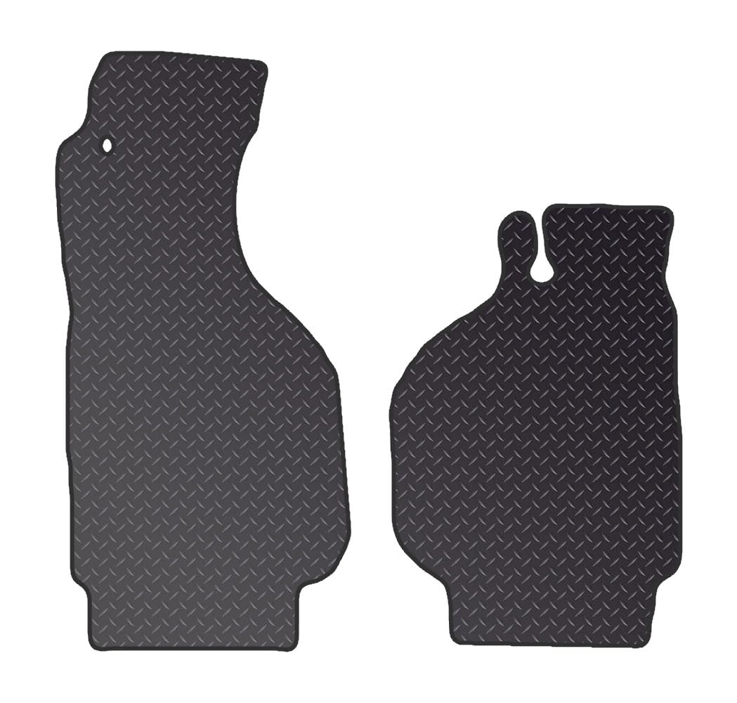 PCM - Car Floor Mats fits for Porche 911 from (1978-1988) - Black Heavy Duty Rubber 5mm - Tailored Car Mats - Car Floor Mat, with Anti Slip Backing - 2 pcs Floor Mat Set with 1 Clips