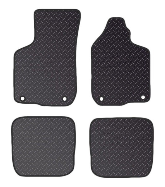 PRIME CAR MAT - Fits AUDI A3 & S3 3 DOORS 1996-2003 - Heavy Duty Rubber 5mm - Tailored Car Mats - Waterproof, Non Slip Car Floor Mat, Fitted with Clips & Anti Slip Backing - 4 pcs Floor Mat Set