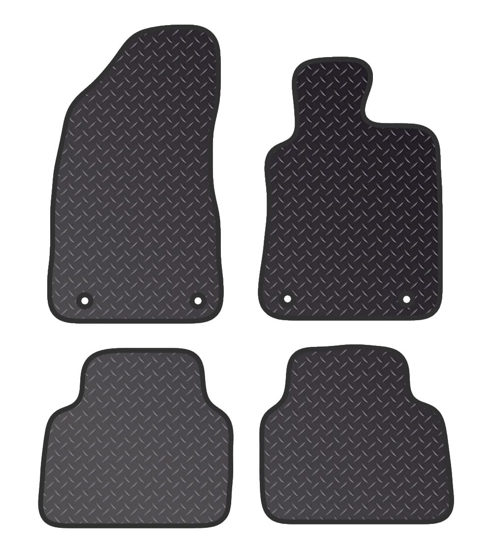 PCM- Car Floor Mats fits for  MG ZS From 2020 ON- Black Heavy Duty Rubber 5mm - Tailored Car Mats - Car Floor Mat, with Anti Slip Backing -