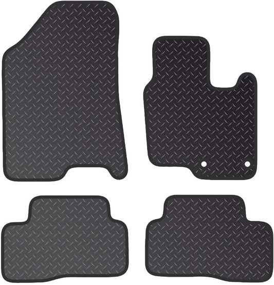 PCM - Floor Mats for Kia Sportage (2022+) [Hybrid] -  Black Heavy Duty Rubber 5MM  - 4 Pc Floor Mat
