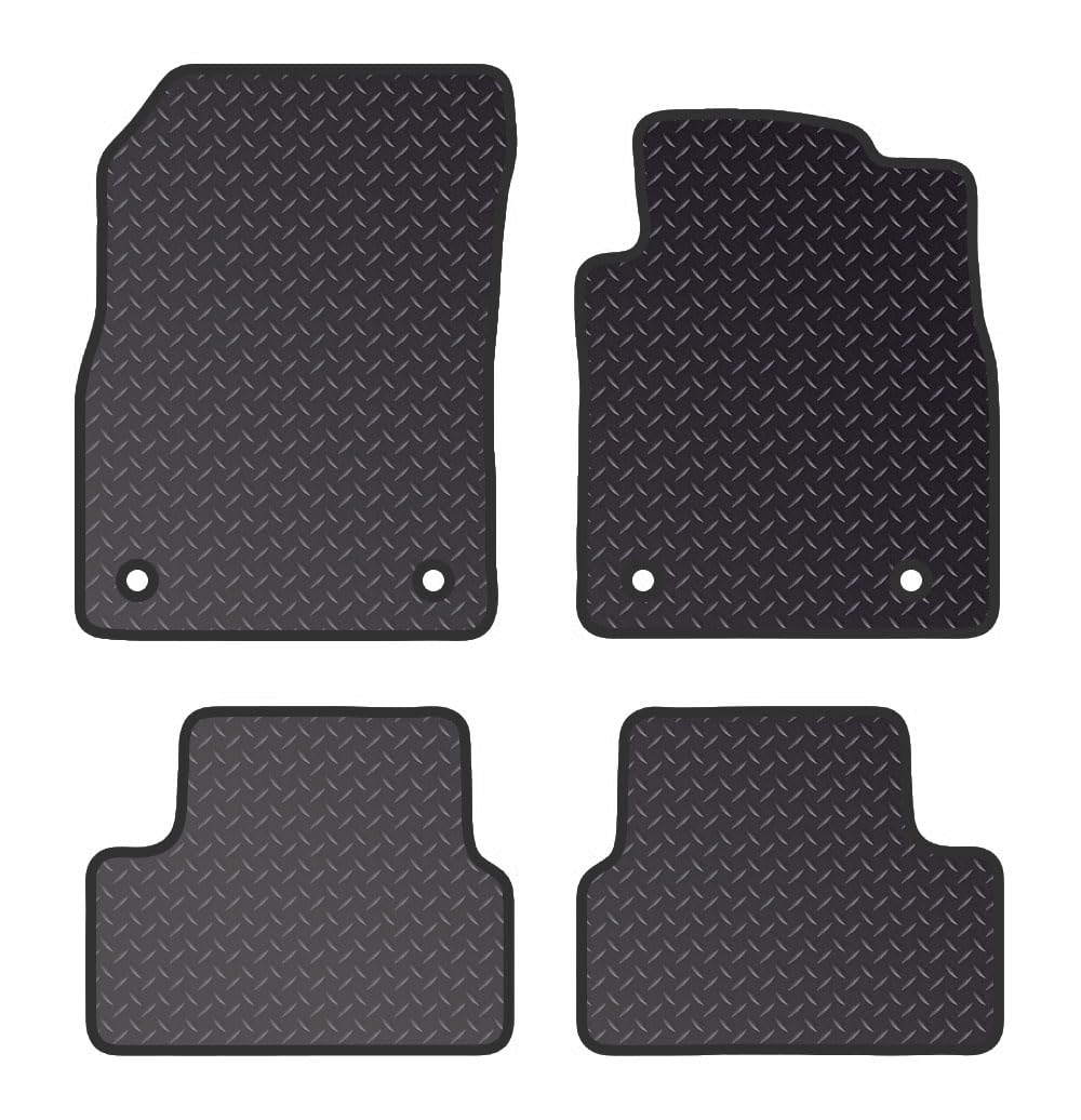 PRIME CAR MAT - Fits CHEVROLET Cruze 2009-2015 - Heavy Duty Rubber 5mm - Tailored Car Mats - Waterproof, Non Slip Car Floor Mat, Fitted with Clips & Anti Slip Backing - 4 pcs Floor Mat Set