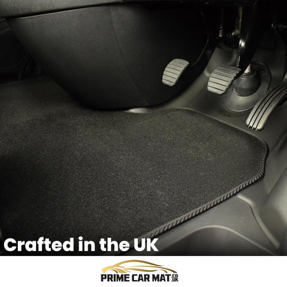 PCM - Car Floor Mats for Universal Car or Van Tailored Heavy Duty Car Floor Mats 4PC Set Non Slip Carpet (RED EDGING)