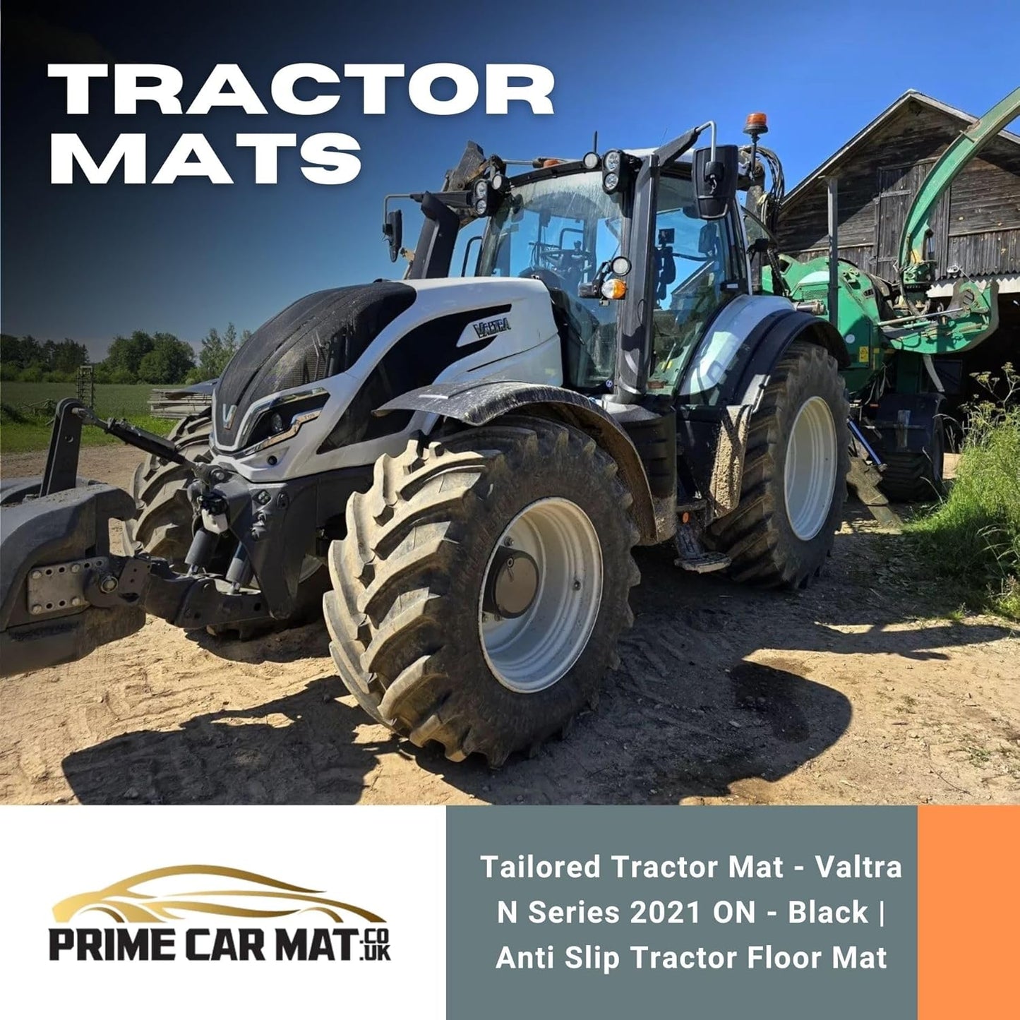 PCM - Tailored Tractor Mat - Compatible Nvaltra N Series 2021 ON- Black Carpet 1Pc Floor Mat Only