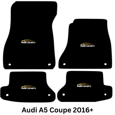 Carpet Rubber Tailored Made Car Floor Mats to Fit AUDI A5 COUPE 2016+ 8 Clips