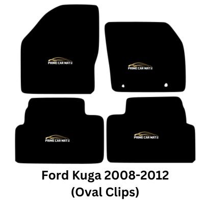 Tailored Carpet Car Mat compatible with Ford Kuga 2008-2012 (Oval Clips)