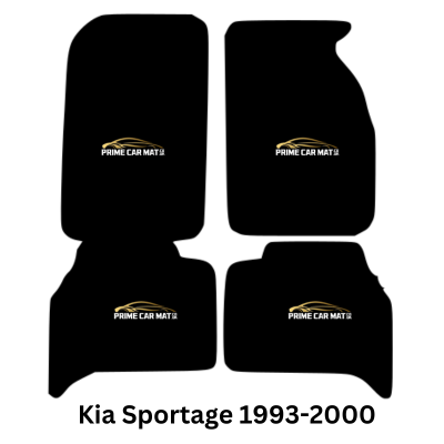 Tailored Carpet Car Mats With Heel Pad FOR Kia Sportage 4 PC 1993-2000