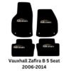Tailored Carpet Car Mat compatible with Vauxhall Zafira B 5 seat 2006-2014