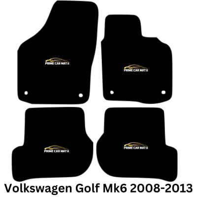 Fits Vw Golf Mk6 2008-2013 Tailored 3mm Heavy Duty Rubber Car Floor Mats Black